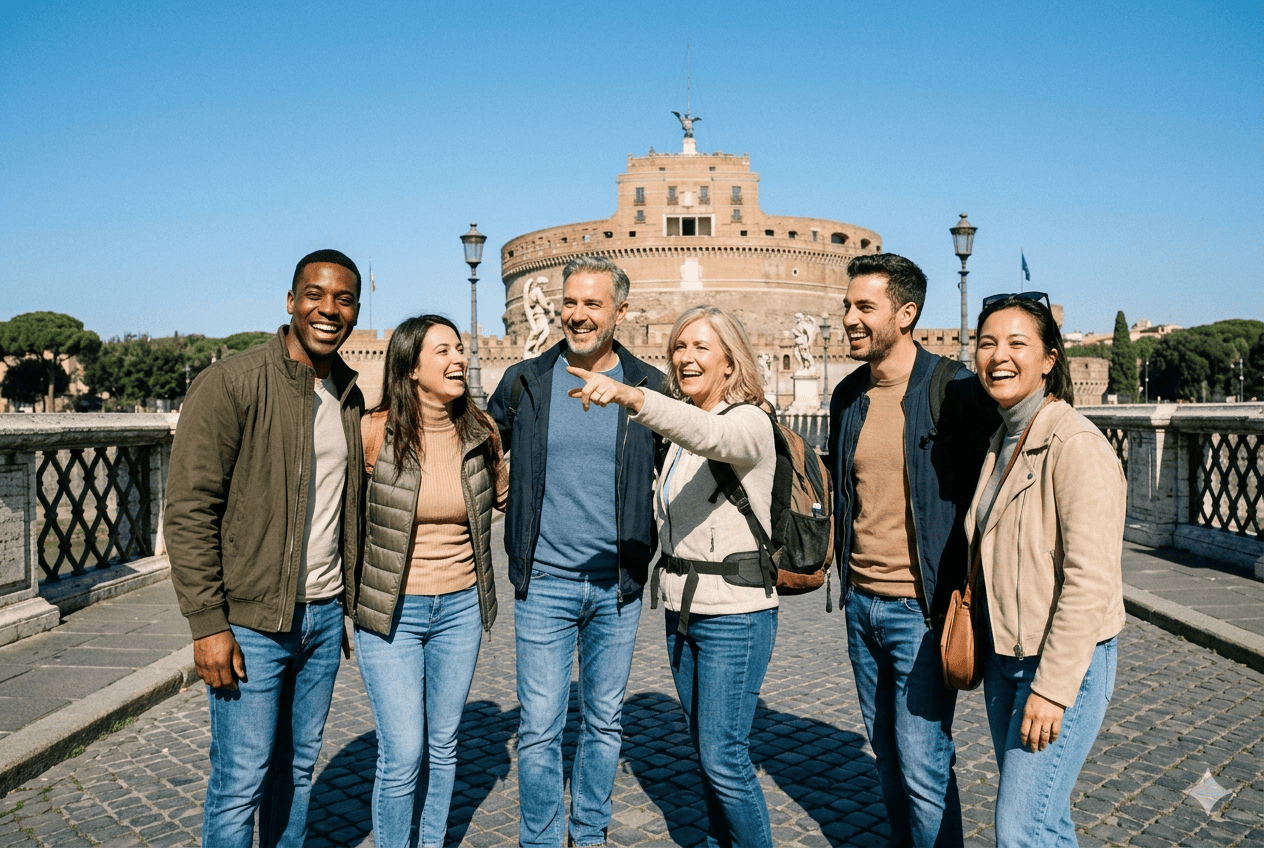 Excursion en plein air à Rome